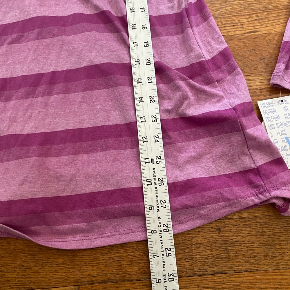 LuLaRoe Women’s Striped Long Sleeve Top – Pink Purple – NWT – Size XL - Picture 6 of 8